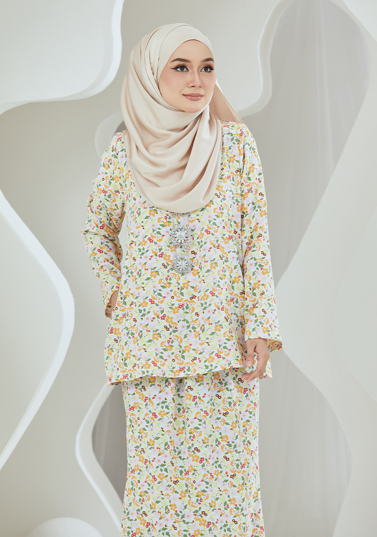 Kurung Cik Melati - Yellow