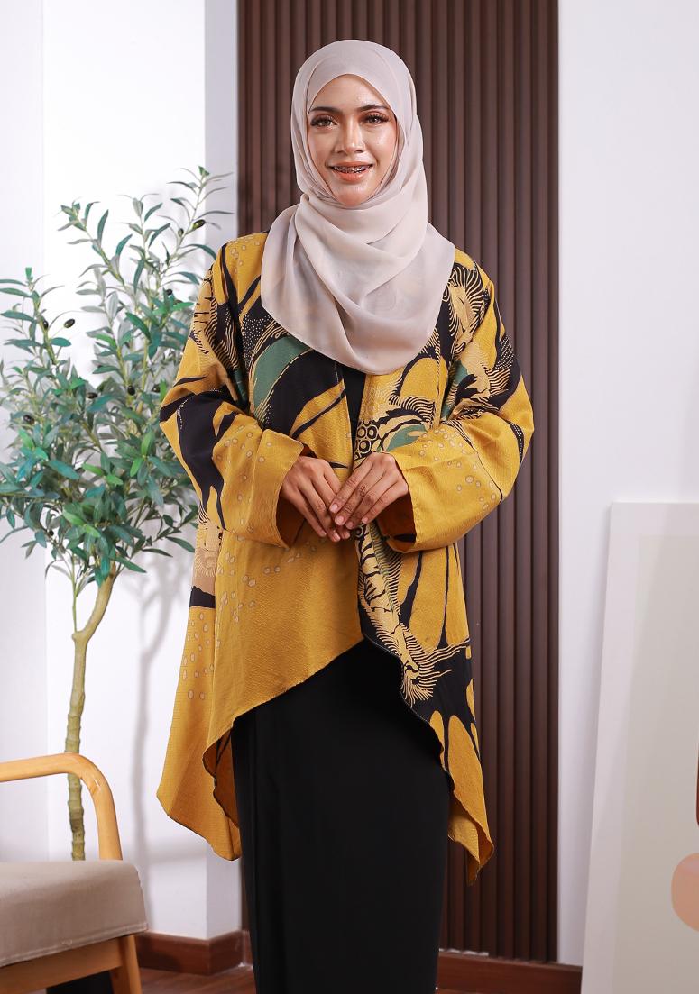 Rania Cardigan Dress - Yellow
