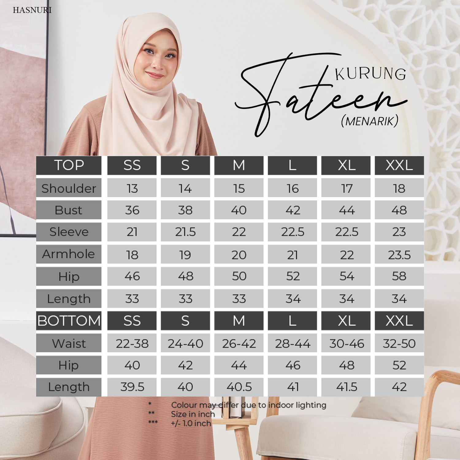 Kurung Fateen - Light Coco