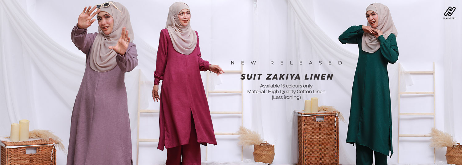 NEW RELEASED WEB SUIT ZAKIYA LINEN