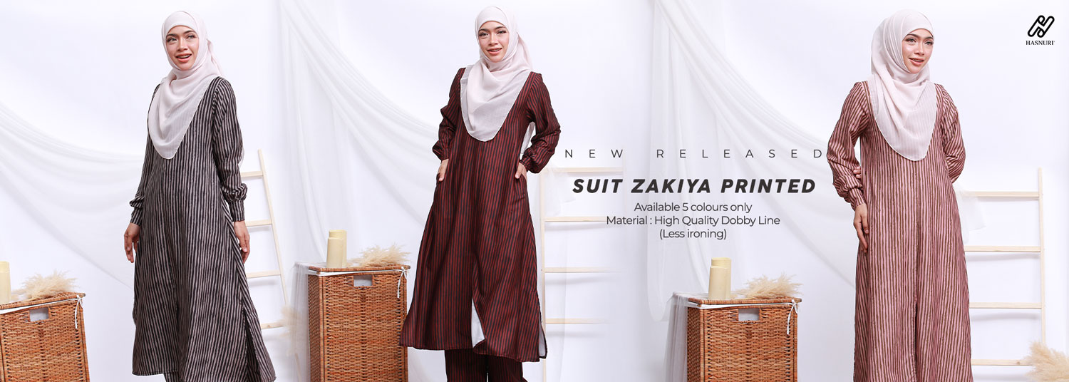 NEW RELEASED WEB KURUNG ZAKIYA PRINTED