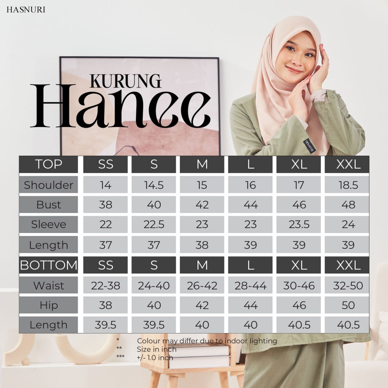 Kurung Hanee - Baby Green