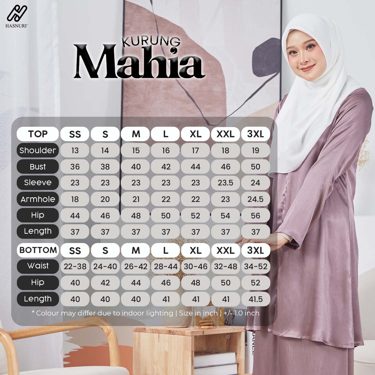 Kurung Mahia - Rose Gold